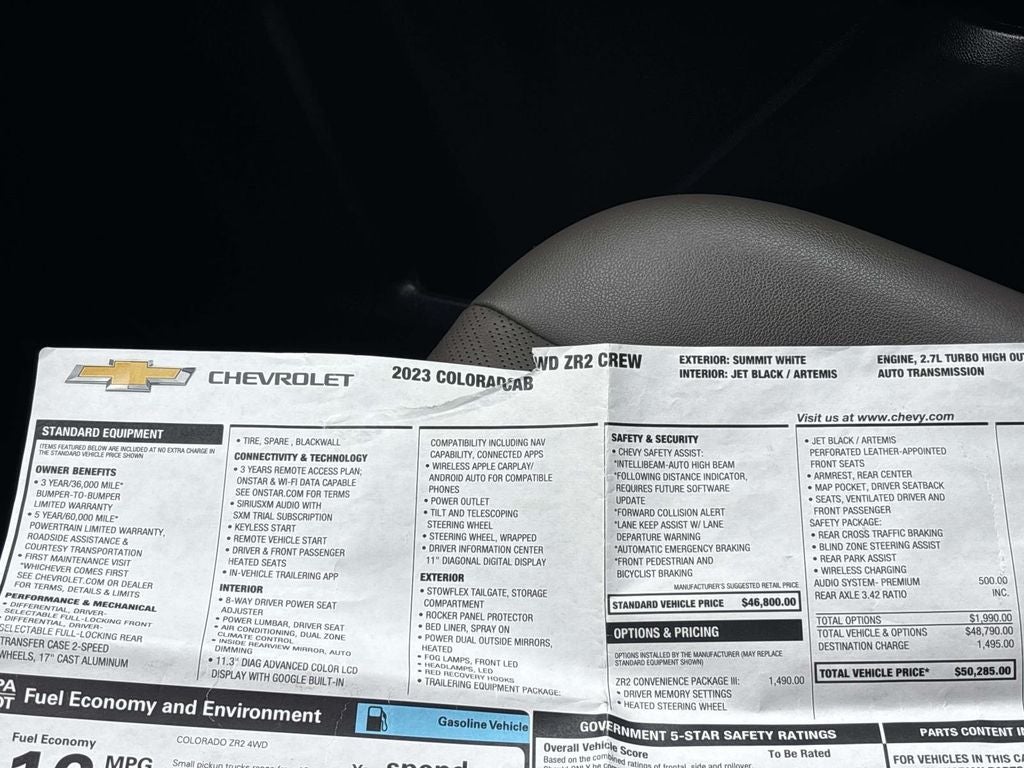 2023 Chevrolet Colorado ZR2