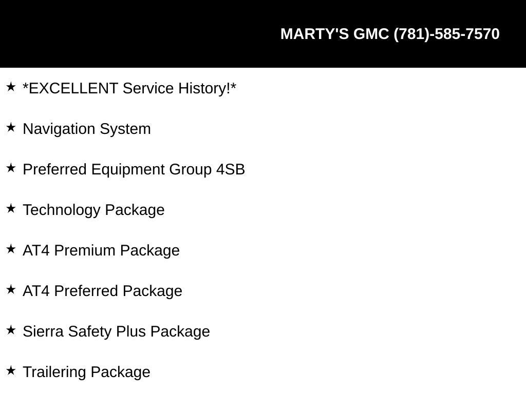 2022 GMC Sierra 1500 AT4